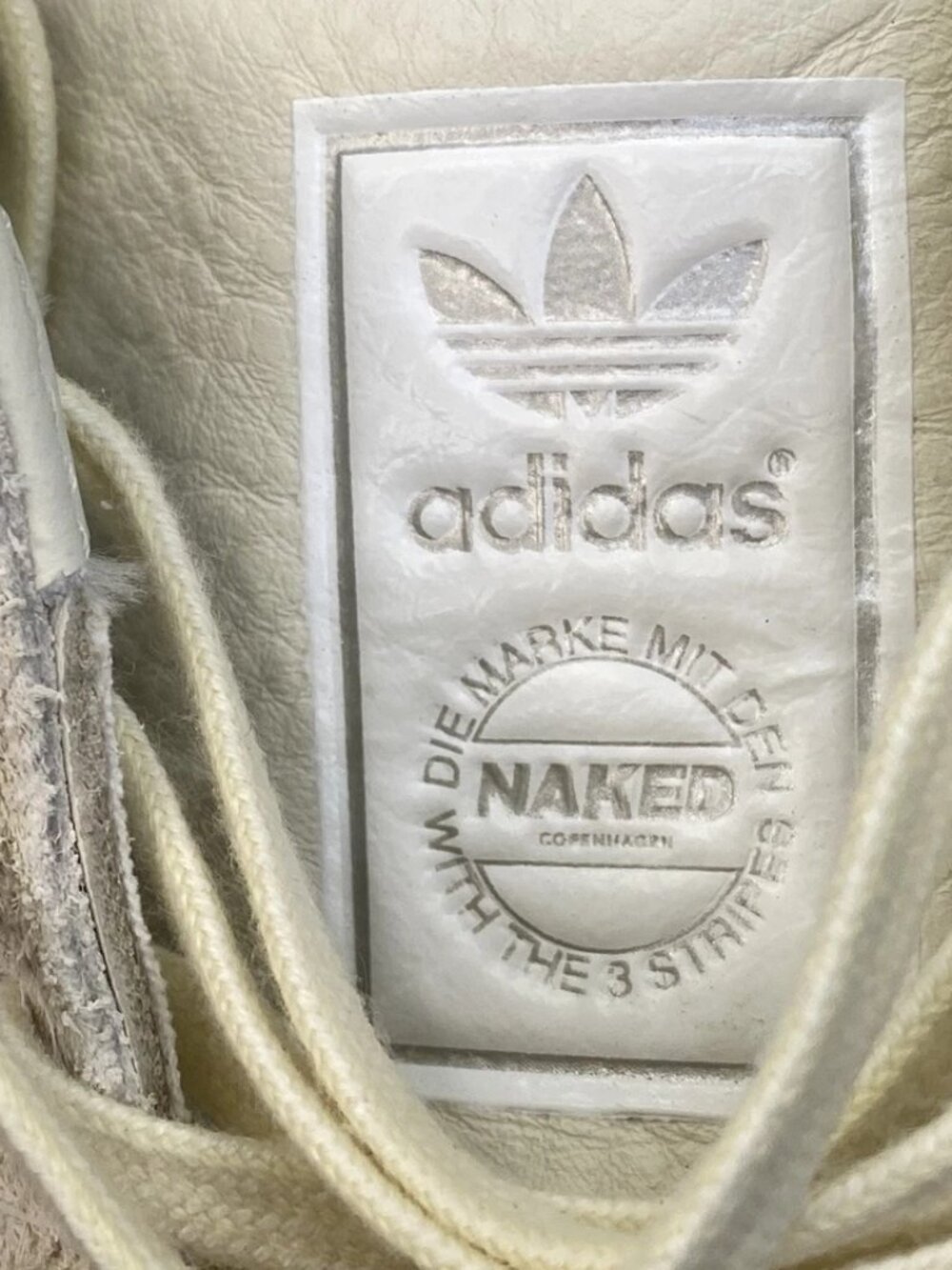 Adidas Samba OG x NAKED Copenhagen Lace Men's Size 10 Off White Suede Sneakers - Picture 7 of 15